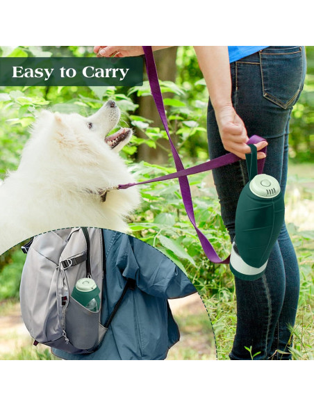 Dispensador de Agua y Comida para Perros TIOVERY 20oz Verde Dispensador de Agua y Comida para Perros TIOVERY 20oz Verde