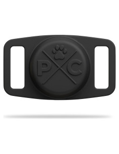 Collar para Perros Pup Culture AirTag | Soporte Negro 2,54 cm