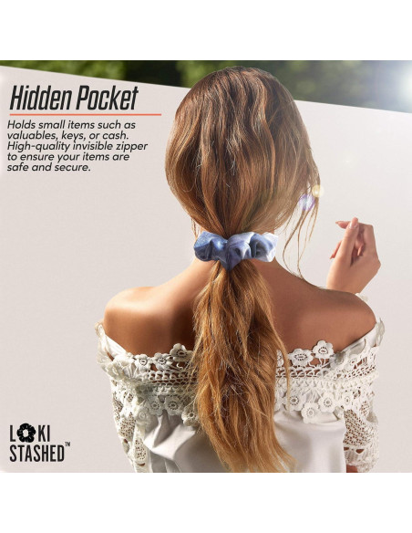 Paquete de 3 Scrunchies Terciopelo LokiStashed - Marino, Beige, Negro