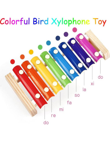 Juguete Musical para Loro Fejapa Xilófono y Campana