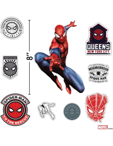 Calcomanía de Pared Spider-Man Marvel AR 9 Stickers