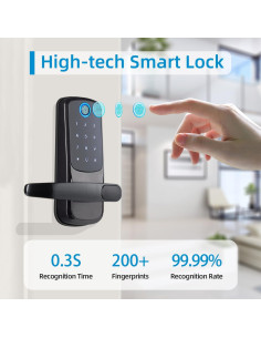 Cerradura Inteligente MSR X6 con Teclado y APP, 1.66 kg 2