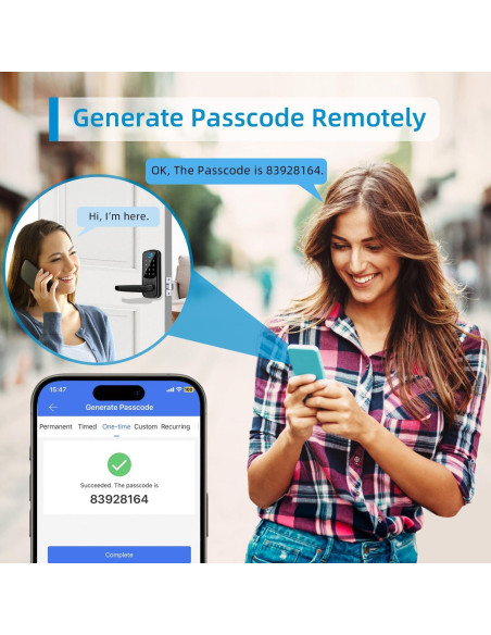 Cerradura Inteligente MSR X6 con Teclado y APP, 1.66 kg