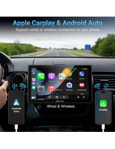 Estéreo Doble Din Carpuride YT09S 9" con CarPlay y Android Auto 2