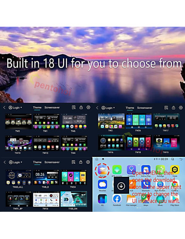 Estéreo Android 14 Liyidaing 4GB+64GB Jeep Wrangler 10"