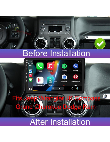 Estéreo Android 14 Liyidaing 4GB+64GB Jeep Wrangler 10"