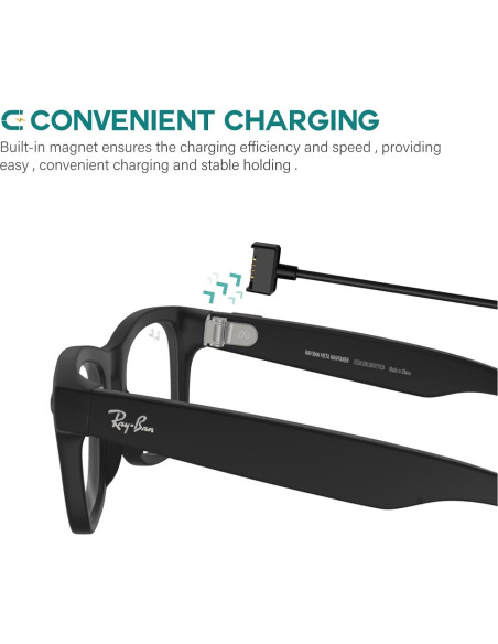 Cable de Carga TUSITA para Gafas Ray-Ban Stories - 1M