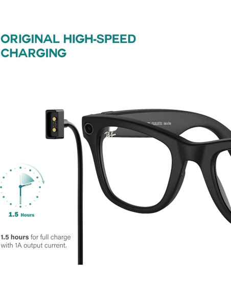 Cable de Carga TUSITA para Gafas Ray-Ban Stories - 1M