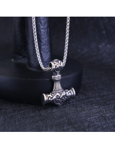Collar de Acero Inoxidable 316L Martillo de Thor 60 cm 2