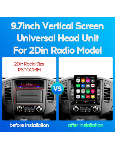 Reproductor de audio y video WENMENGDE 9.7" Android 2+32GB GPS