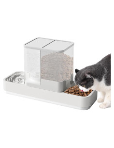 Comedero Automático Yummy Sam 1.5L y Dispensador de Agua 1L