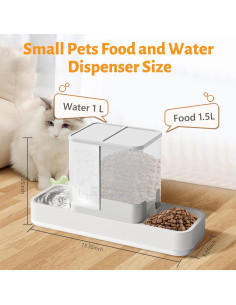 Comedero Automático Yummy Sam 1.5L y Dispensador de Agua 1L 2