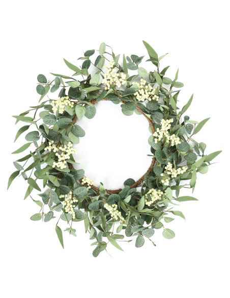 Corona de Eucalipto 50 cm Pinkpum para Decoración Hogar