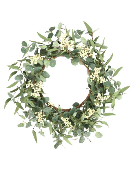 Corona de Eucalipto 50 cm Pinkpum para Decoración Hogar