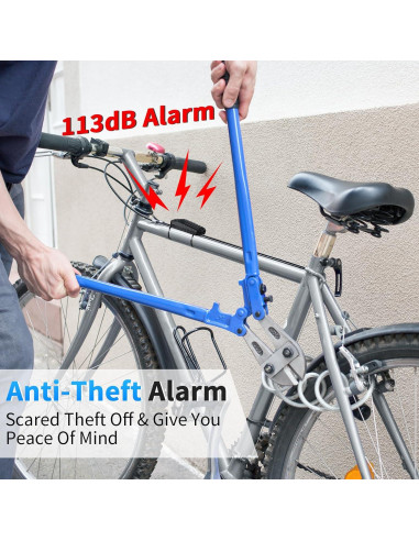 Alarma de Vibración WSDCAM 113dB para Bicicleta y Más