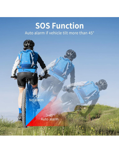 Alarma de Vibración WSDCAM 113dB para Bicicleta y Más