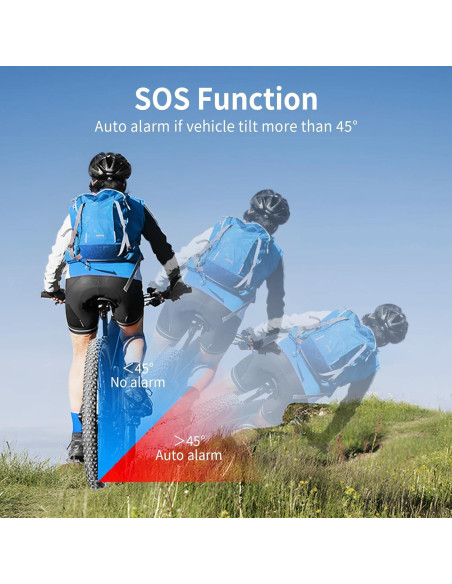 Alarma de Vibración WSDCAM 113dB para Bicicleta y Más