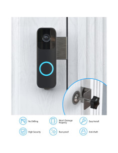 Soporte antirrobo Stouchi para timbre Blink - Plateado 2