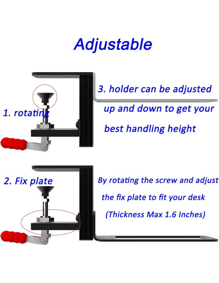 Soporte de Escritorio WELLMETE para Joystick G Extreme 3D Pro Soporte de Escritorio WELLMETE para Joystick G Extreme 3D Pro