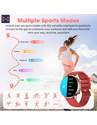 Reloj Inteligente Kizzy Infinity para Mujeres AMOLED 1.1"