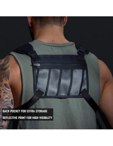 Mochila MVRK Resistente al Agua - Chaleco Correr Negro