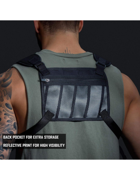 Mochila MVRK Resistente al Agua - Chaleco Correr Negro