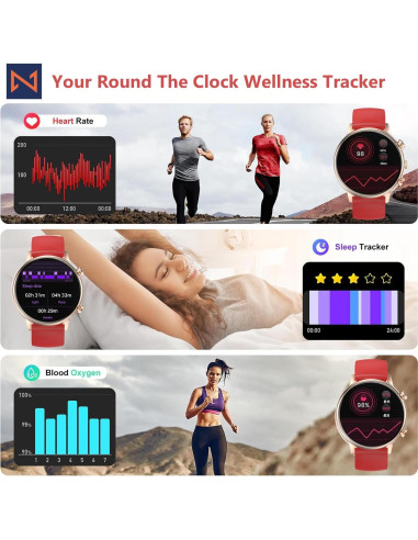 Reloj Inteligente Kizzy Infinity para Mujeres AMOLED 1.1"