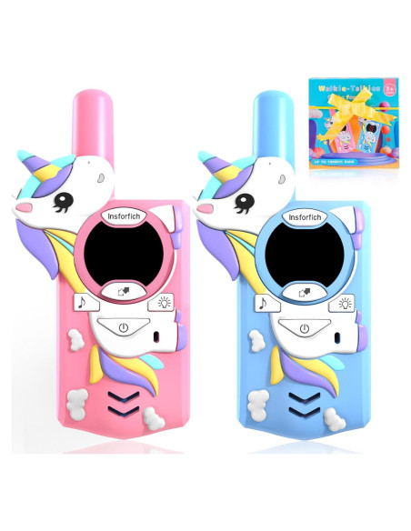 Walkie Talkies para Niños Insforfich T6 Unicornio 4,83 km