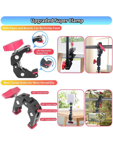 Brazo Mágico 57 cm JEBUTU Ajustable con Abrazadera