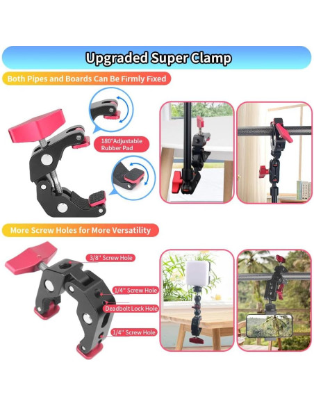 Brazo Mágico 57 cm JEBUTU Ajustable con Abrazadera