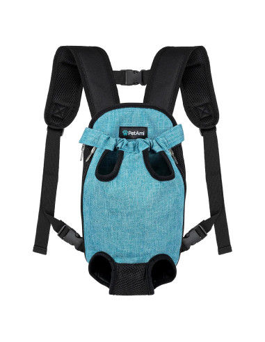 Mochila Transportadora PetAmi Pequeña Azul Marino 2,27-4,08 kg