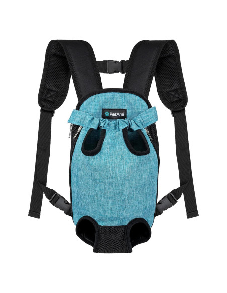 Mochila Transportadora PetAmi Pequeña Azul Marino 2,27-4,08 kg
