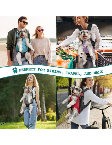 Mochila Transportadora PetAmi Pequeña Azul Marino 2,27-4,08 kg