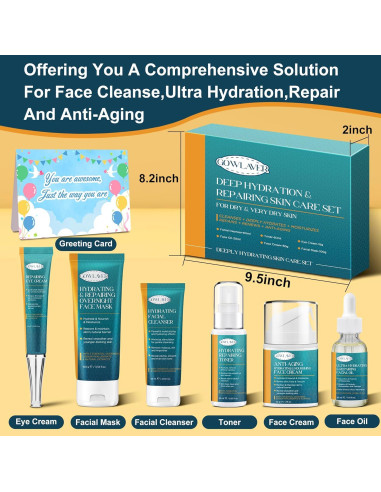 Set de Cuidado de la Piel GOWLAVER para Adolescentes Hidratante