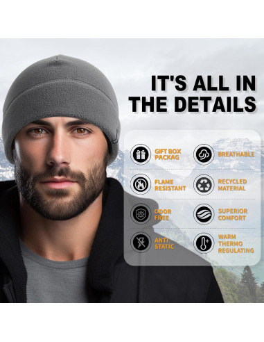 Gorro Táctico de Forro Polar 2 Pcs - Invierno Cálido