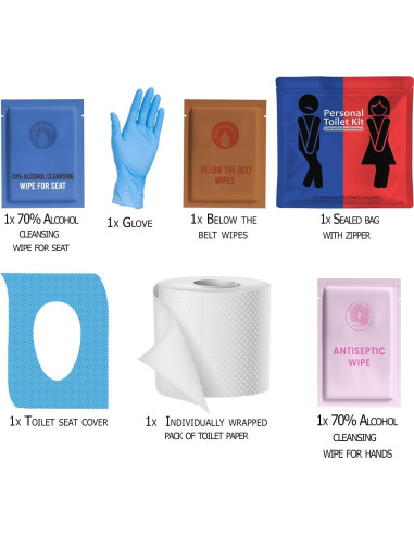 Kit de Baño Portátil pH Advantage con Papel Higiénico