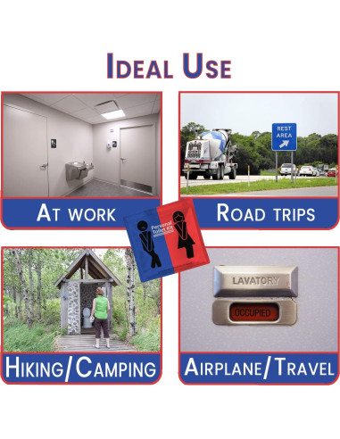 Kit de Baño Portátil pH Advantage con Papel Higiénico