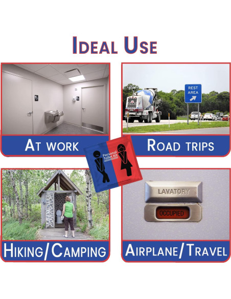 Kit de Baño Portátil pH Advantage con Papel Higiénico