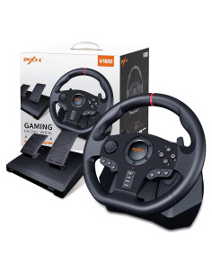 Volante de Juego PXN V900 270/900 con Pedales y Vibración