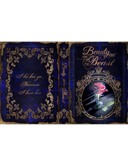 Caja de Libro Falsa KASLVOX La Bella y la Bestia 1,40 kg
