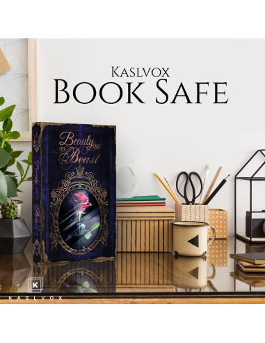 Caja de Libro Falsa KASLVOX La Bella y la Bestia 1,40 kg