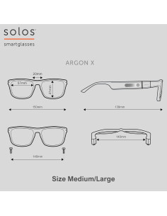 Gafas Inteligentes SOLOS AirGo Argon X Gris Metálico 2
