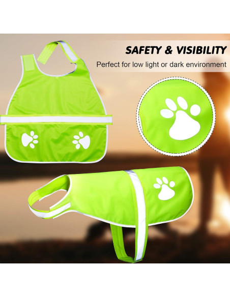 Chaleco Reflectante para Perros Geyoga 2 Piezas Ajustable