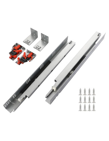 6 Pares de Deslizadores de Cajón 15" Betesy Cierre Suave