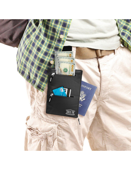 Billetera de viaje oculta Shacke con bloqueo RFID 12x18.8cm Billetera de viaje oculta Shacke con bloqueo RFID 12x18.8cm