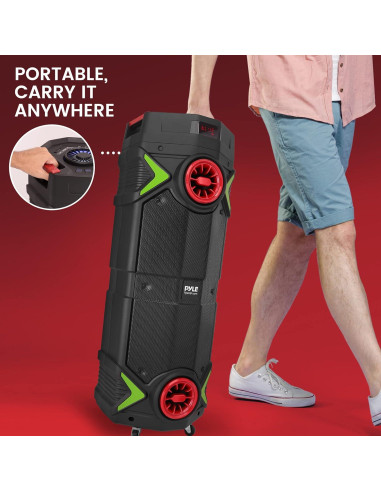 Altavoz PA Bluetooth Pyle PPHP2894B 400W 2x8" Karaoke