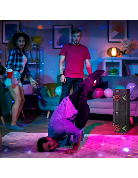 Altavoz PA Bluetooth Pyle PPHP2894B 400W 2x8" Karaoke