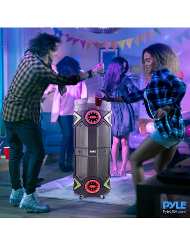 Altavoz PA Bluetooth Pyle PPHP2894B 400W 2x8" Karaoke