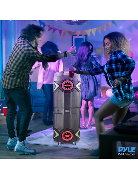 Altavoz PA Bluetooth Pyle PPHP2894B 400W 2x8" Karaoke