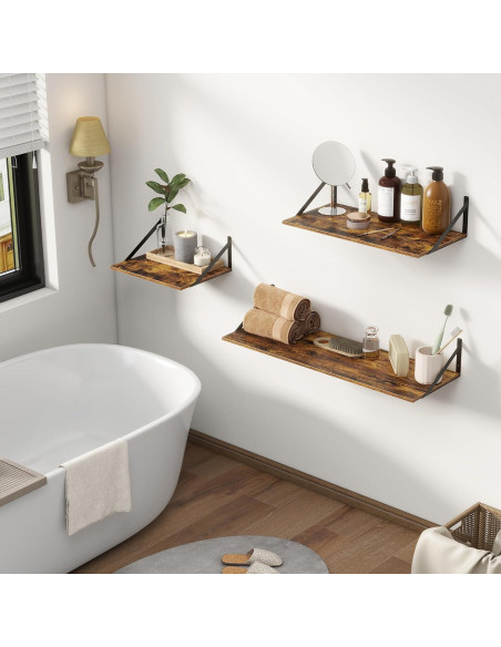 Estantes Flotantes Rústicos Recuerdos Divertidos 30 cm Profundidad